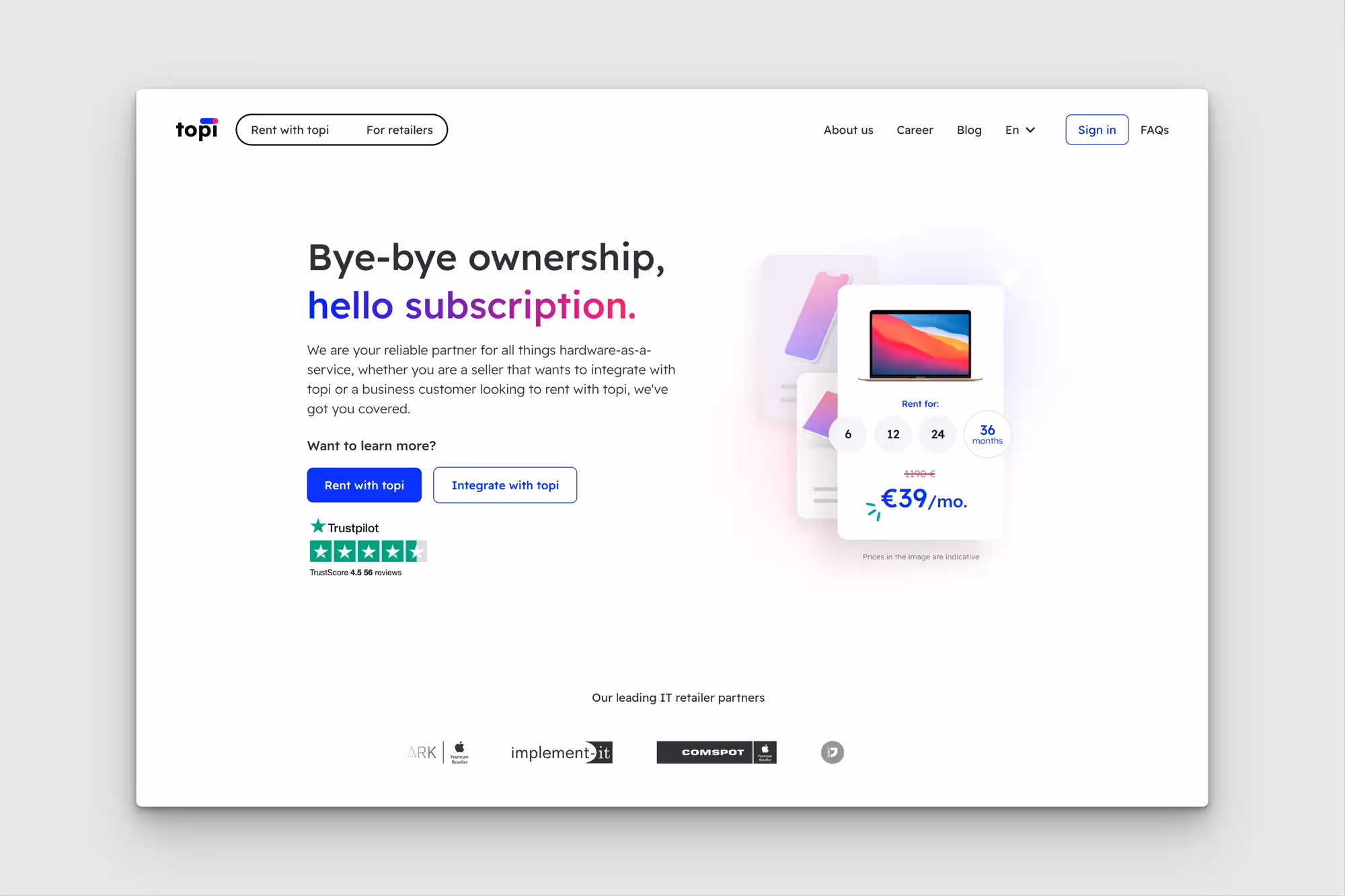 Topi – Webflow Website for a $103M-Funded B2B Startup