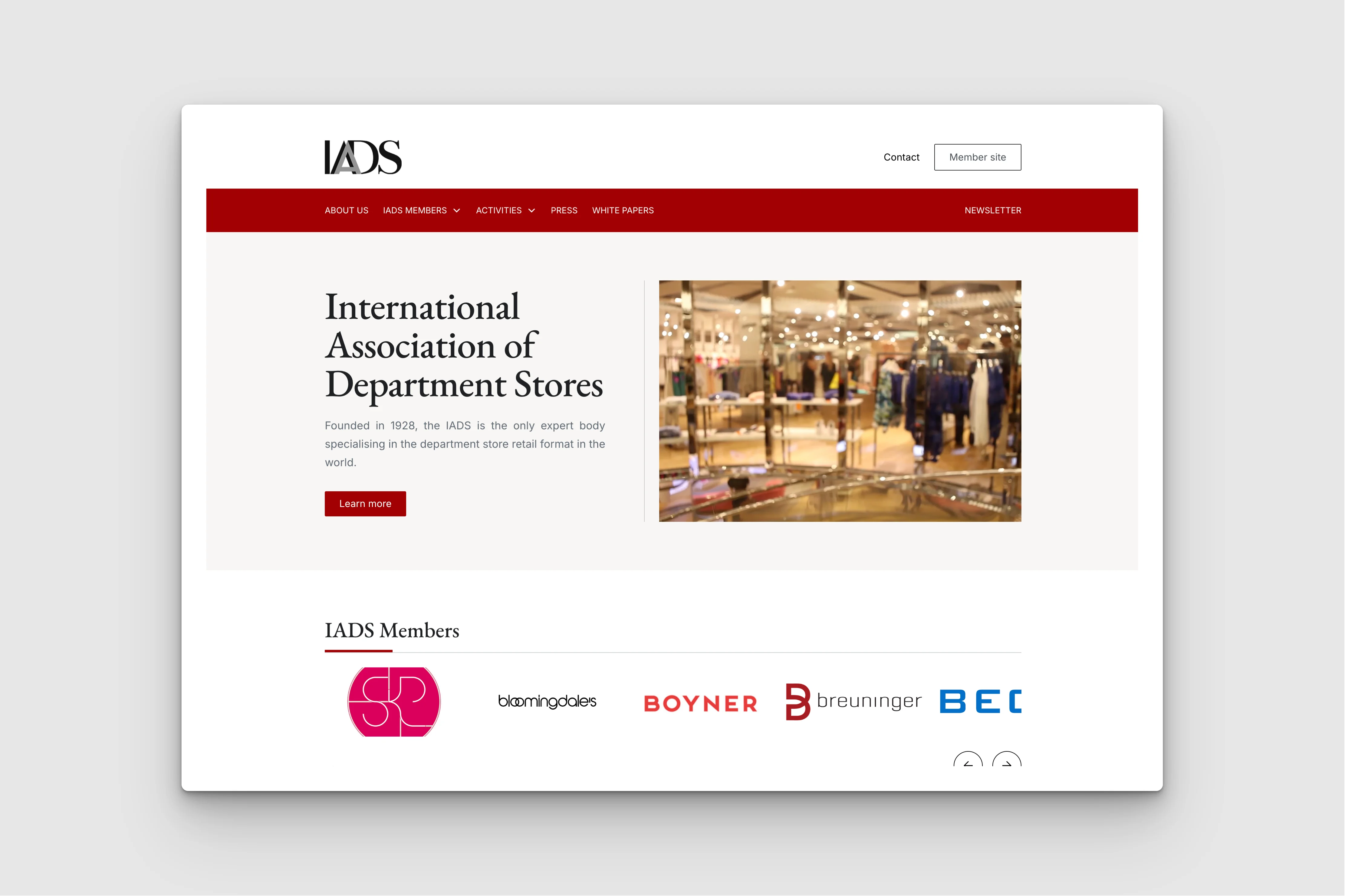 IADS – Member-Based Website Built with Webflow & Outseta