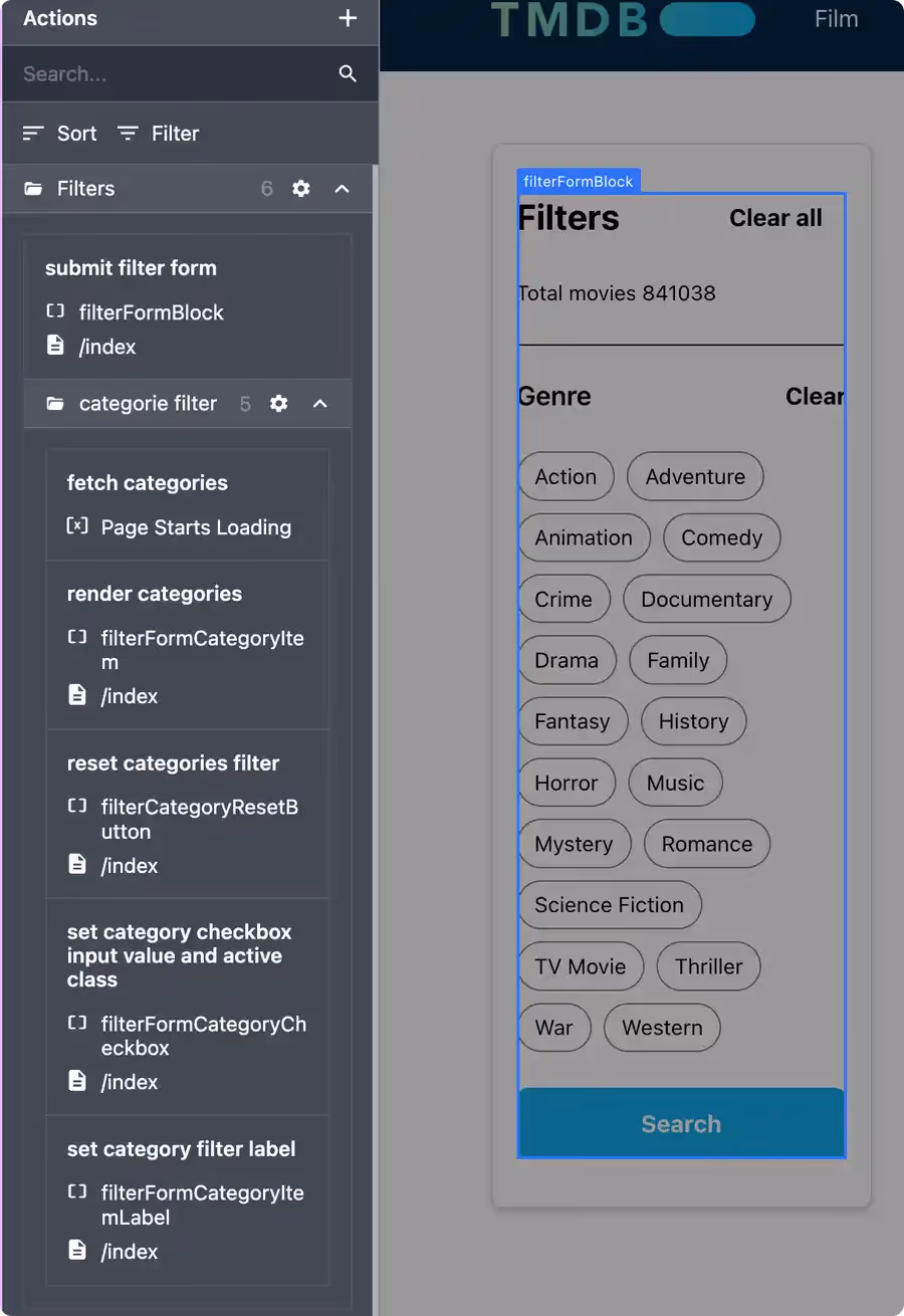 Filter Folder Structure
